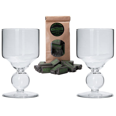 Absinth Bubble Gläser Set Louche - Standard