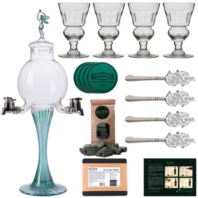 Absinth Fontäne Set Boule Green Line - Deluxe