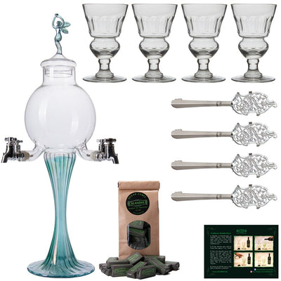 Absinth Fontäne Set Boule Green Line - Premium