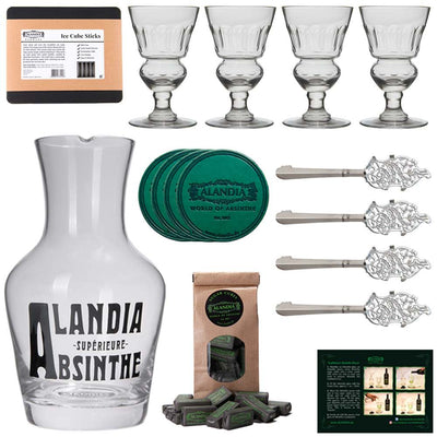 Absinth Gläser Löffel Set Pontarlier - Deluxe