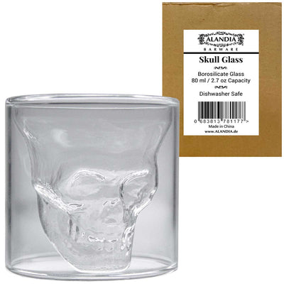 Absinth Glas Totenkopf